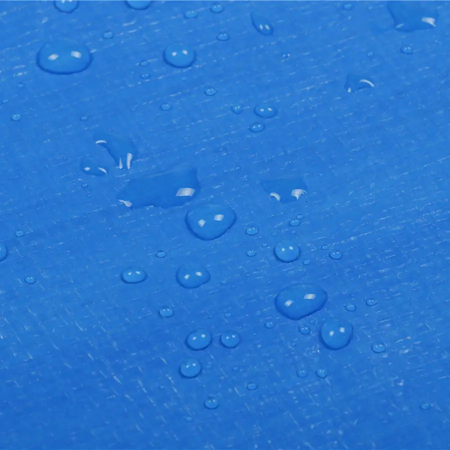 China Heavy Duty Waterproof Blue and White PE Tarpaulin Suppliers, Factory