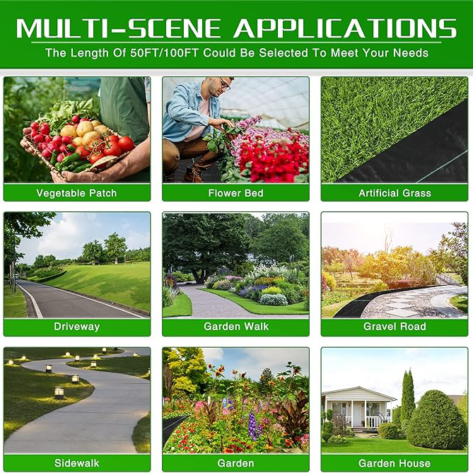 Weed Barrier Landscape Fabric Heavy Duty (7)