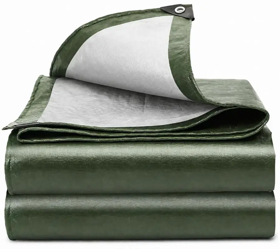 China High Quality Double Side Green PE Tarpaulin Truck Cargo Cover 100% Waterproof Tarpaulin Manufacturer, Supplier