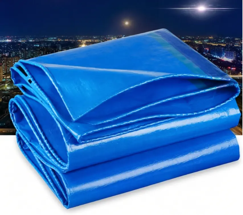 Wholesale Heavy Duty Waterproof Blue Tarpaulin, UV Resistant & Tear-Resistant Poly Tarp for Outdoor Covering, Camping, Truck, Garden Supplier, Suppliers
