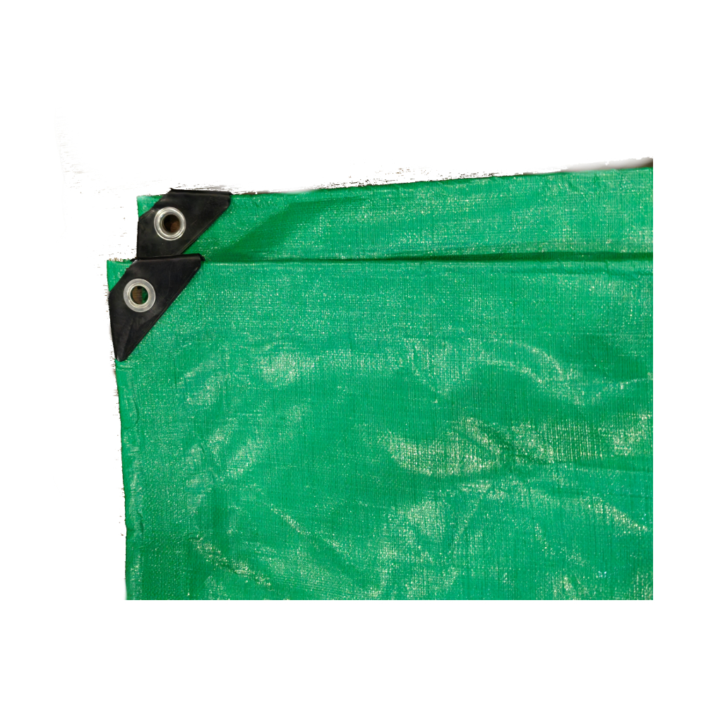 PE Tarpaulin Reinforced Edges and Eyelets Close-up
