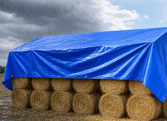 Wholesale Durable PE Tarpaulin Heavy Duty Waterproof UV Resistant Tear Resistant Rain Cover for Warehouse Outdoor Custom Manufacturer, Manufacturers
