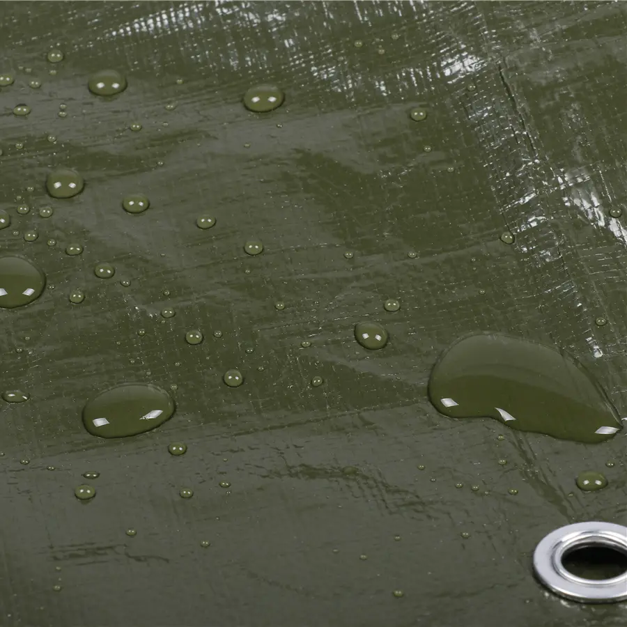 China Tarpaulin Waterproof Heavy Duty Green/Silver Large Tarp Sheet, Ground Camping Sheet Tent for Garden Furniture Manufacturer, Factory