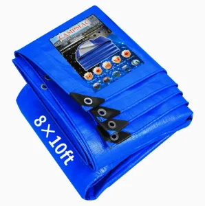 Deep blue ultra waterproof heavy duty PE tarpaulin