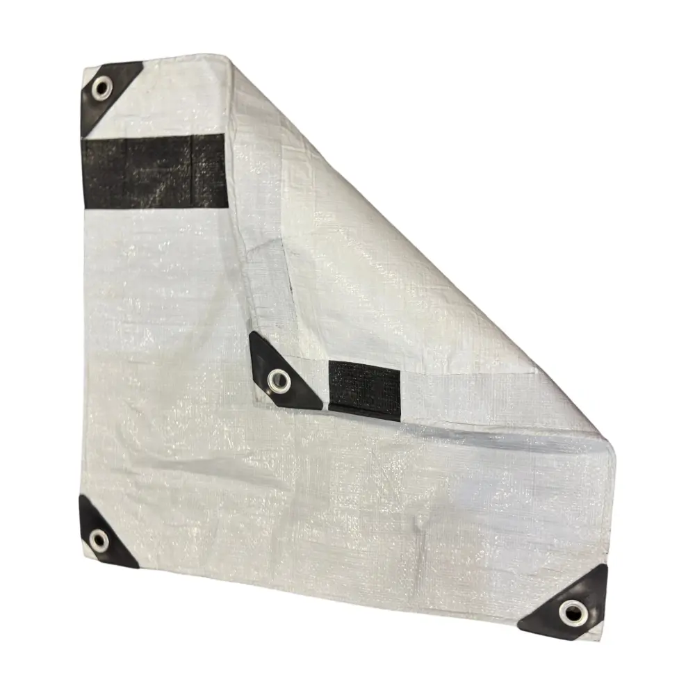 China Black Stripped PE Tarpaulin Fabric High Durability Heavy Duty Waterproof and UV Resistant to Africa。 Suppliers, Factories