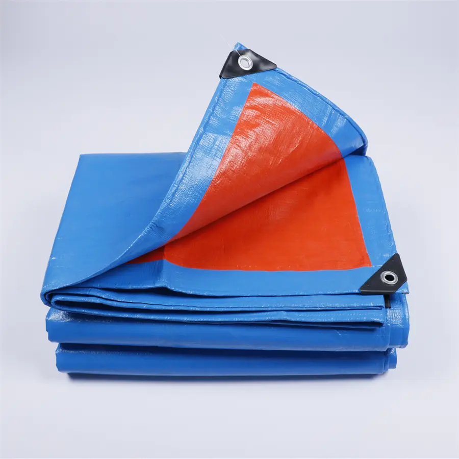 China Blue Orange Pe Tarpaulin Waterproof Polyethylene Coated Tarp Tarpaulin for Construction Manufacturer, Suppliers