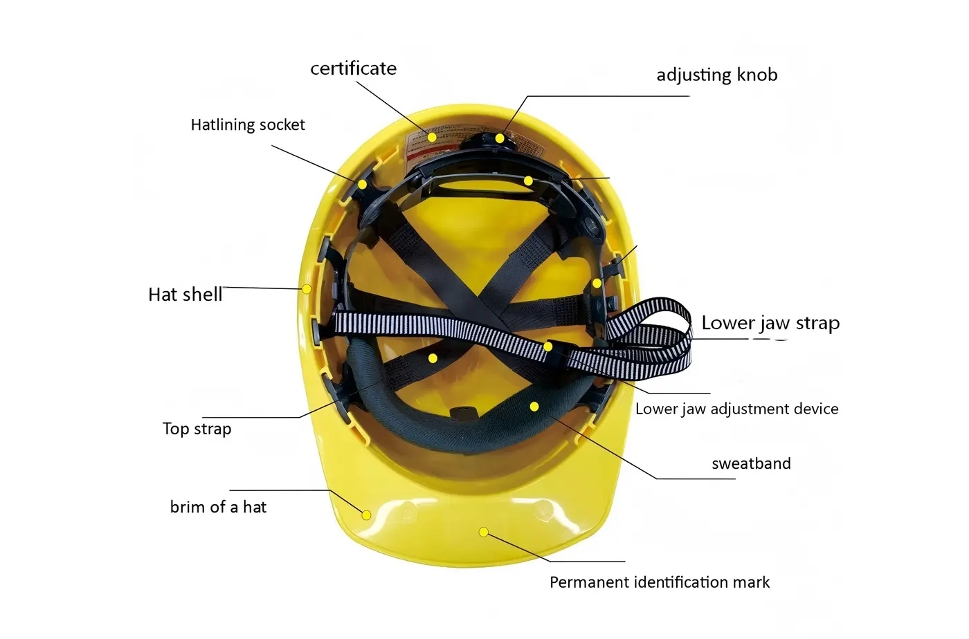Safety Helmet Structural Diagram