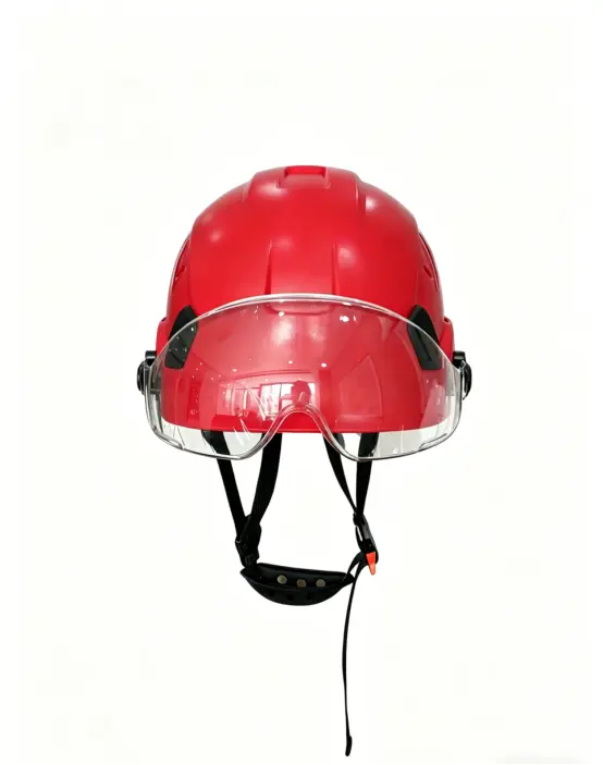 China CE and ANSI dual-certified safety helmets with face shields for industrial and construction use Manufacturers, Suppliers