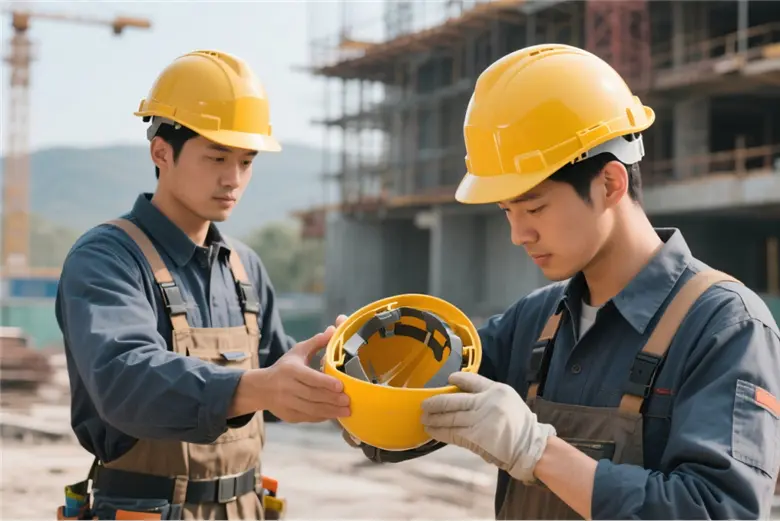 Xintuo safety helmet proper wearing guidelines - unsafe wearing prevention