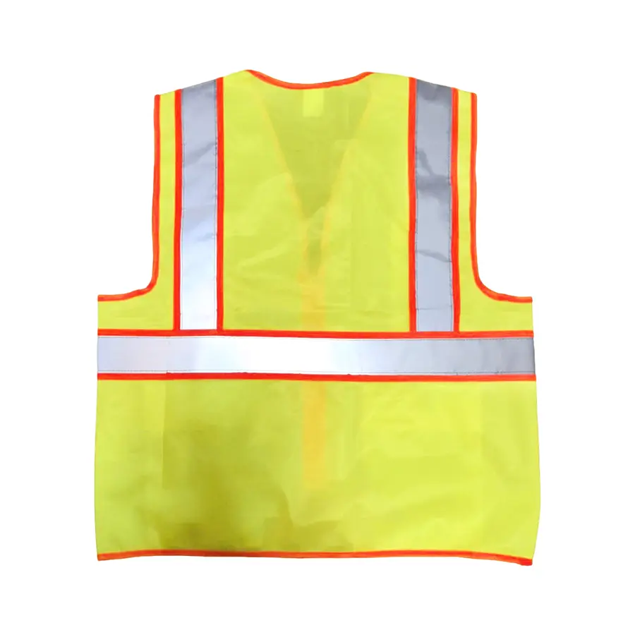 Wholesale High Quality Hi-Visible Reflect Industrial Mesh Vest with Pockets Customizable Logo Support Cooling Working Tools Safety Vest Product, Factory