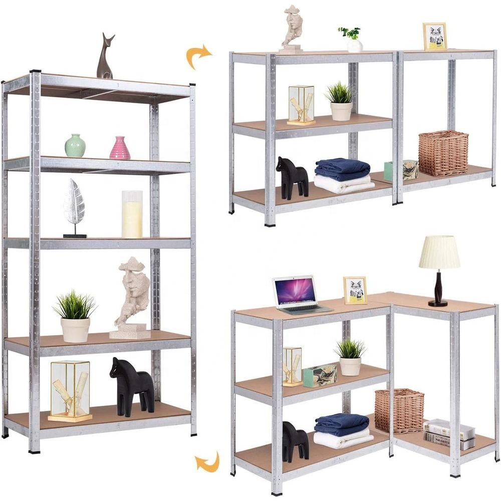 72-Inch Heavy Duty 5-Tier Iron Steel Shelf Multi-Layer Storage for Household Balcony Iron Steel Rack for Stacking Organization