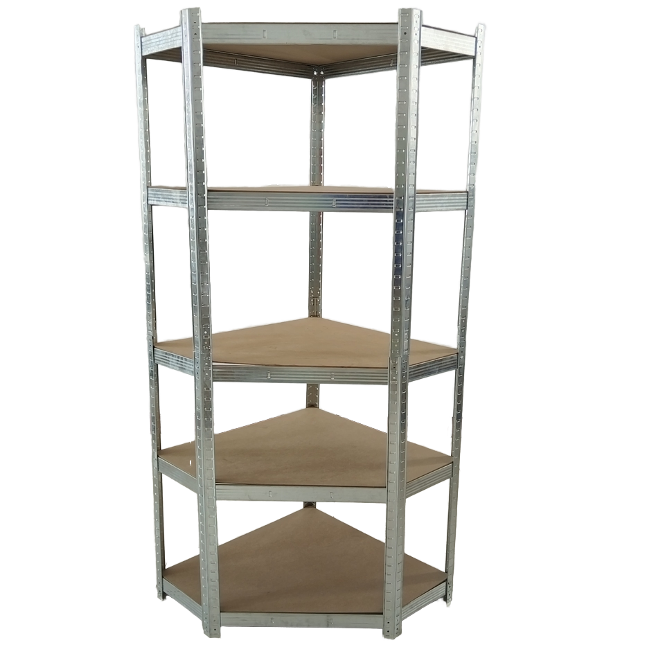 XINY Heavy-Duty 5-Layer Garage Storage Rack Adjustable Corner Shelving Unit for Stacking & Organization
