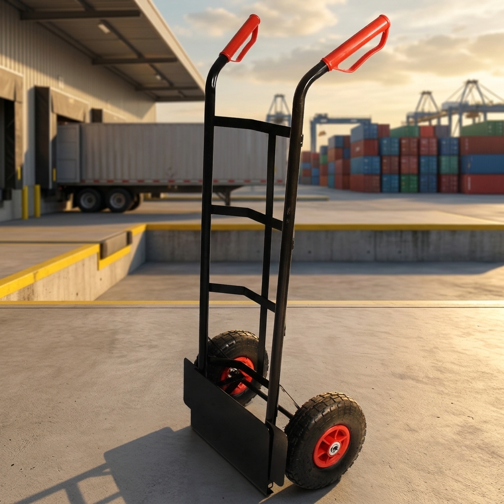 Industrial OEM TC1830 Steel Platform 2-Wheel Blue Cargo Trolley for Warehouse Use
