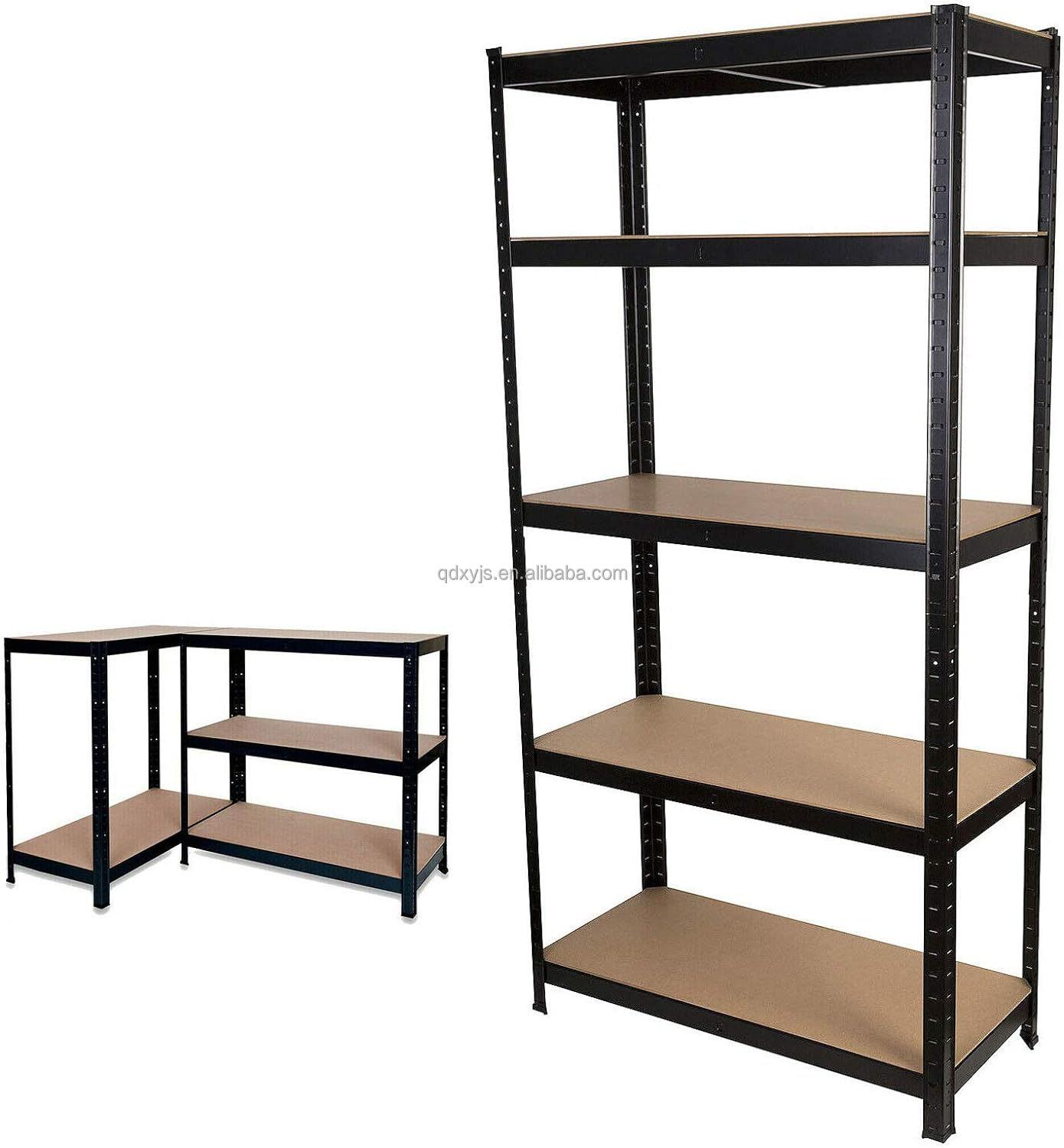 Cheap Price 5-Layer Boltless Steel Powder Coated Corrosion Protection 4mm Thick Collapsible Freestanding Knocked-down Racks