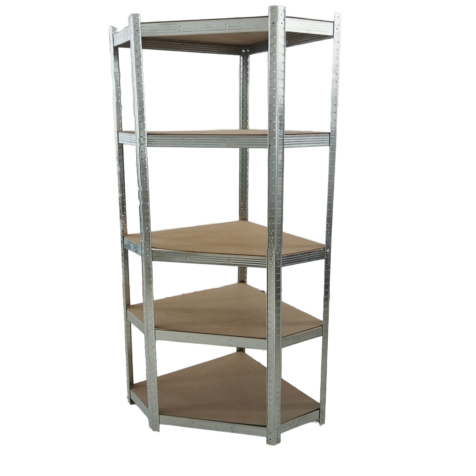 XINY Heavy-Duty 5-Layer Garage Storage Rack Adjustable Corner Shelving Unit for Stacking & Organization
