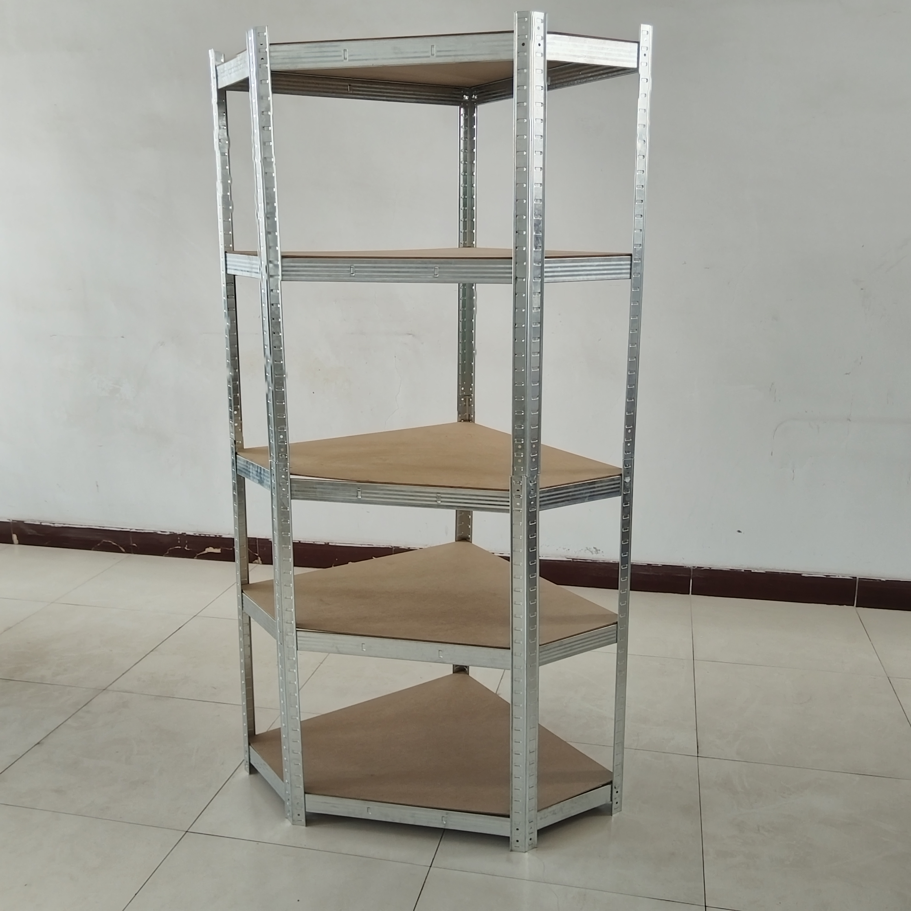 XINY Manufacture Light Duty Metal Rack Corner Shelving for Supermarket Warehouse Storage Stacking Racks & Shelves