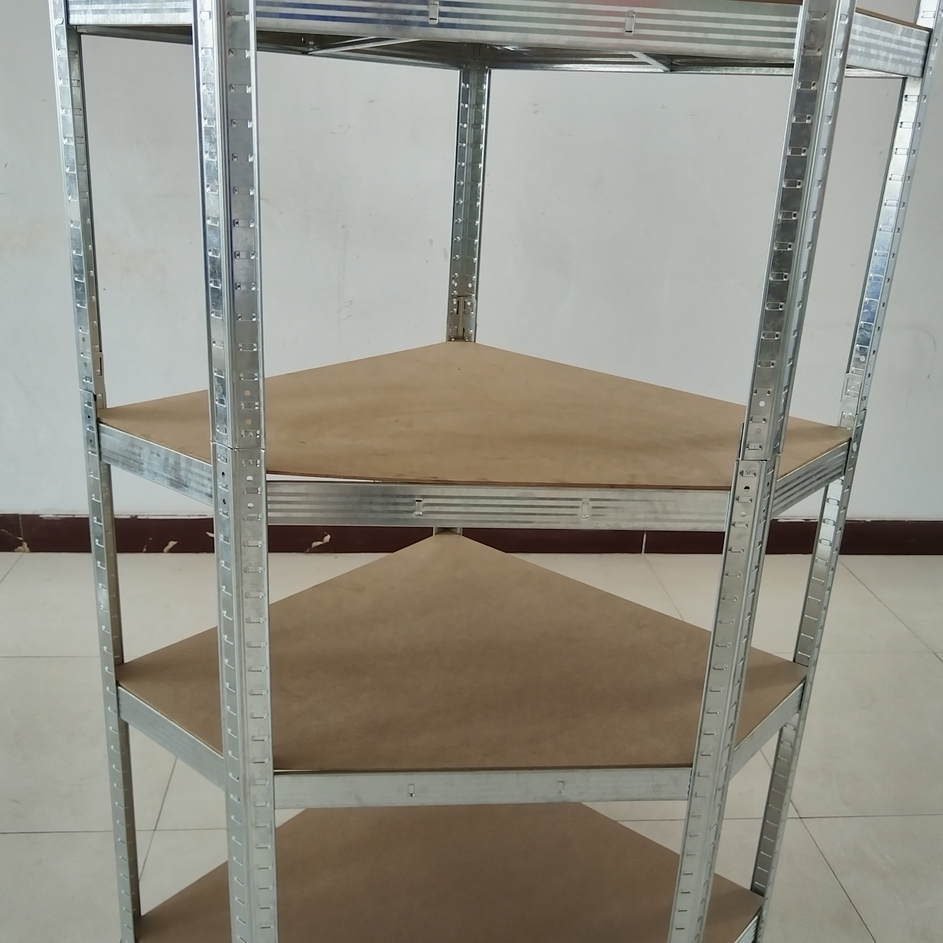 XINY Manufacture Light Duty Metal Rack Corner Shelving for Supermarket Warehouse Storage Stacking Racks & Shelves