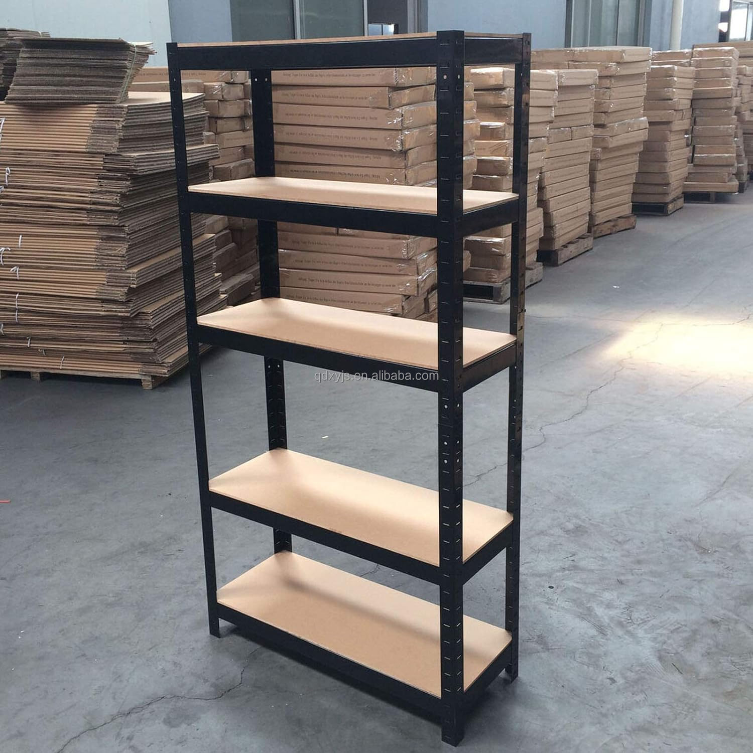 Heavy-Duty Boltless Steel Warehouse Storage Racking Shelves 5-Layer Organizer for Garage Estantes De Stacking Racks Shelves