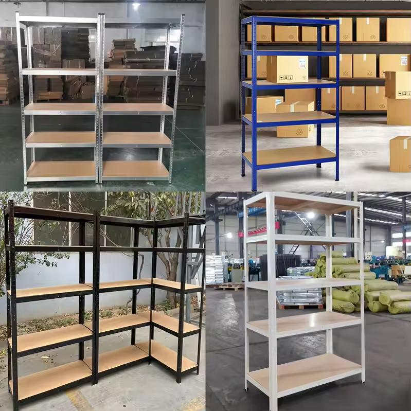 Heavy-Duty Boltless Steel Warehouse Storage Racking Shelves 5-Layer Organizer for Garage Estantes De Stacking Racks Shelves