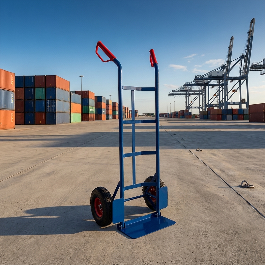 High Quality Good Price OEM Small Storage Trolley TC1830 Metal Blue Cargo Truck Platform Structure Movable 2 Wheels