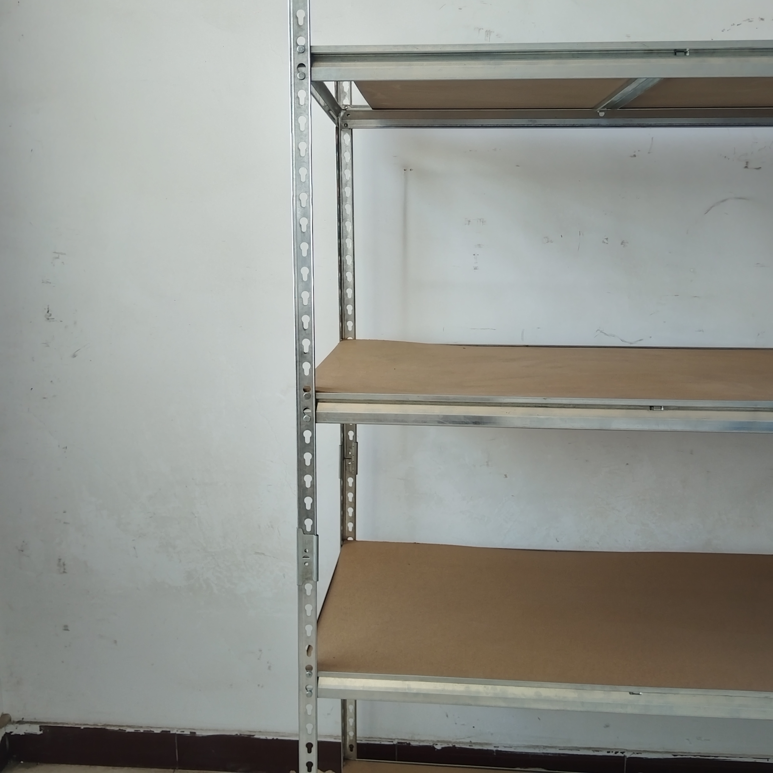 Customizable Boltless Storage Rack for Garages Anti-Slip Environmental Steel Shelf with MDF Board