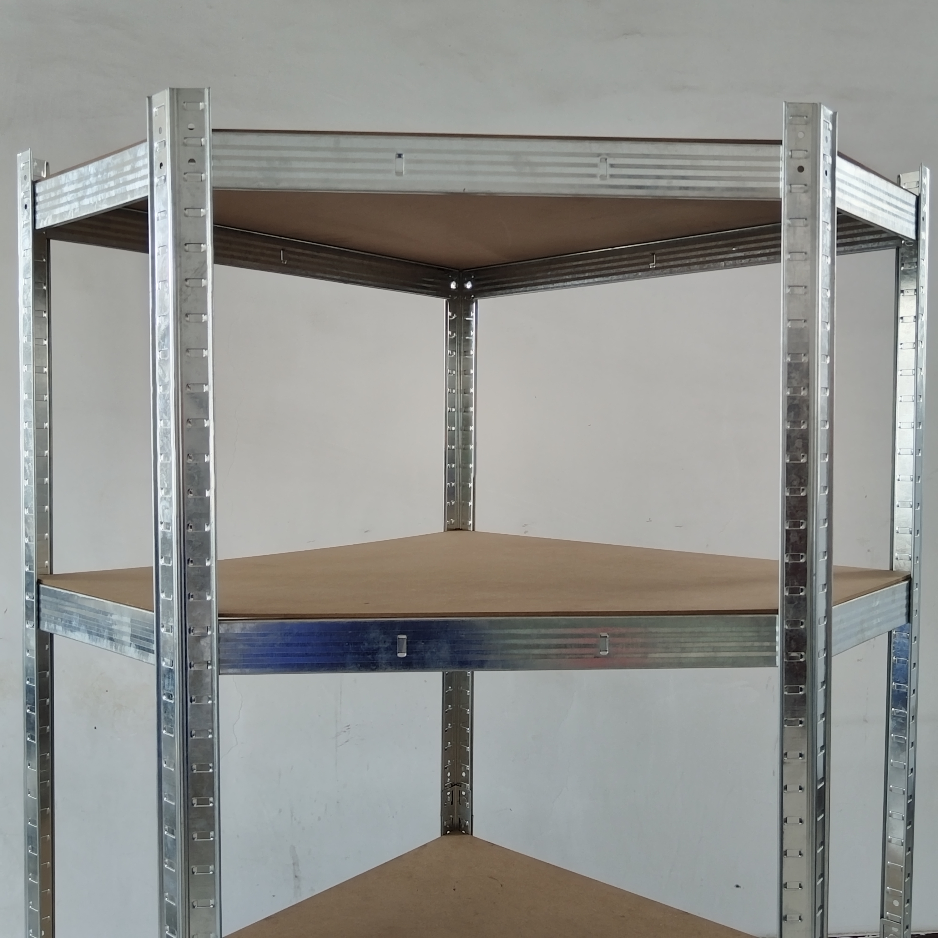 XINY Manufacture Light Duty Metal Rack Corner Shelving for Supermarket Warehouse Storage Stacking Racks & Shelves