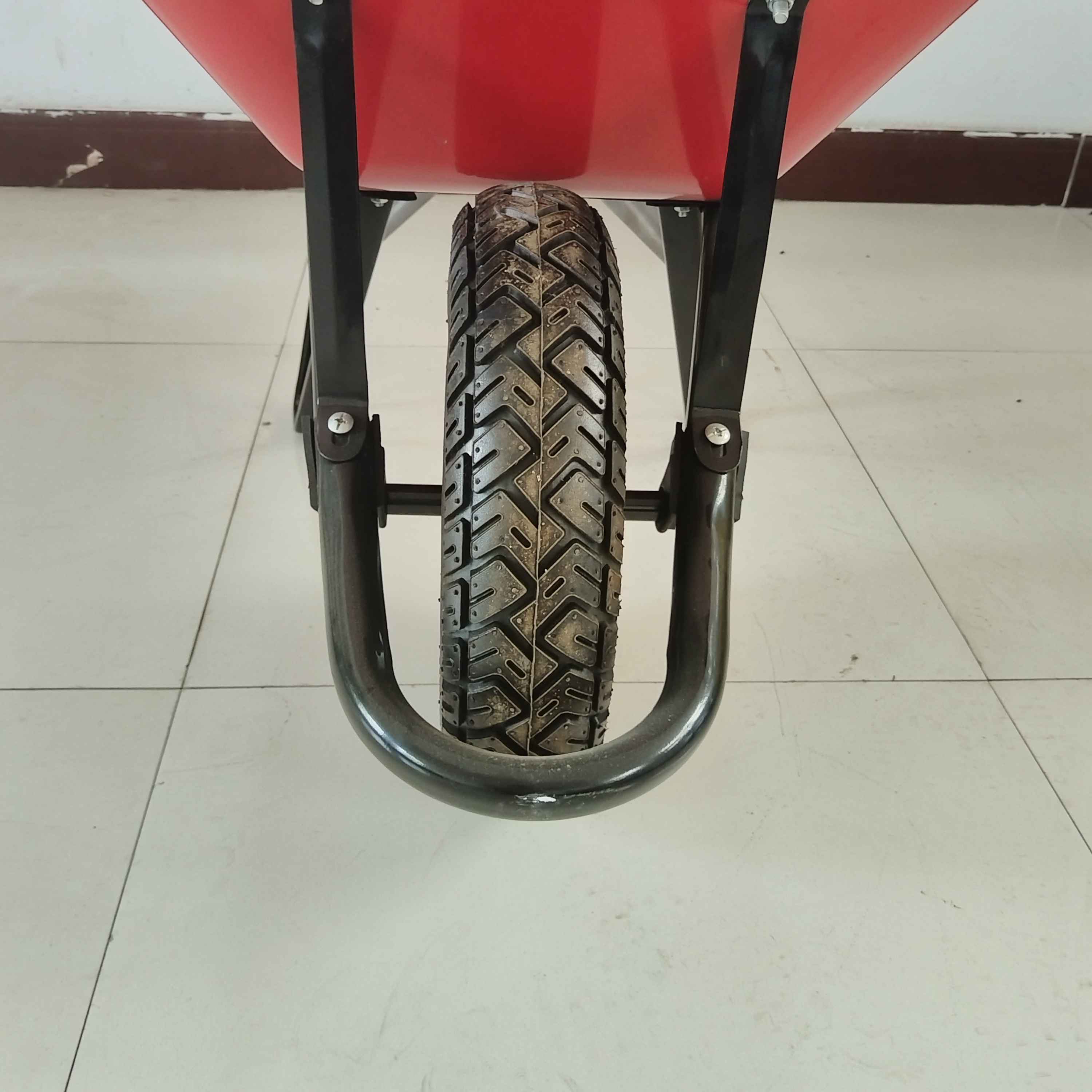 Long Life High Quality Collapsible Durable Wheelbarrow Wb6414 Galvanized Iron Trolley