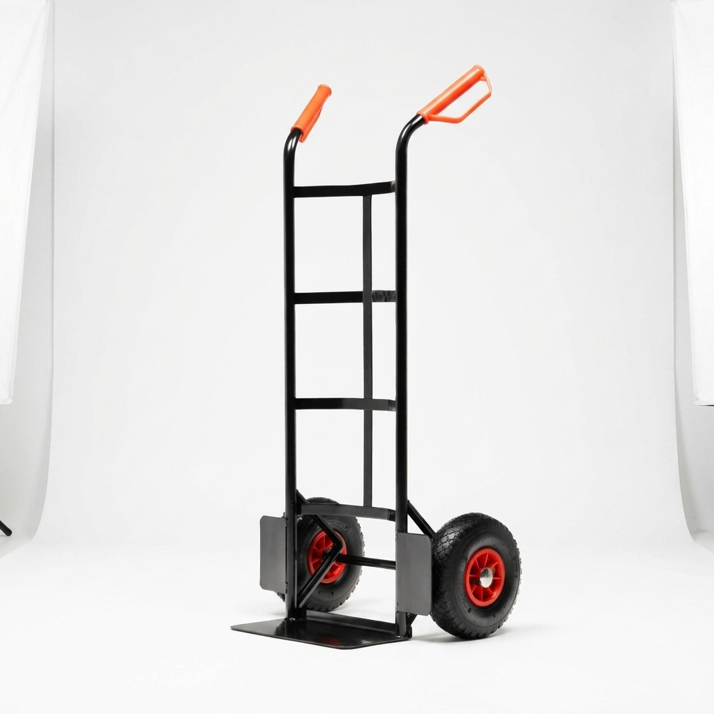 High Quality OEM TC1830 Metal Platform Small Trolley 2 Wheels Blue Cargo Truck for Warehouse Use
