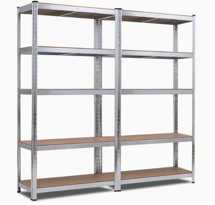 72-Inch Heavy Duty 5-Tier Iron Steel Shelf Multi-Layer Storage for Household Balcony Iron Steel Rack for Stacking Organization