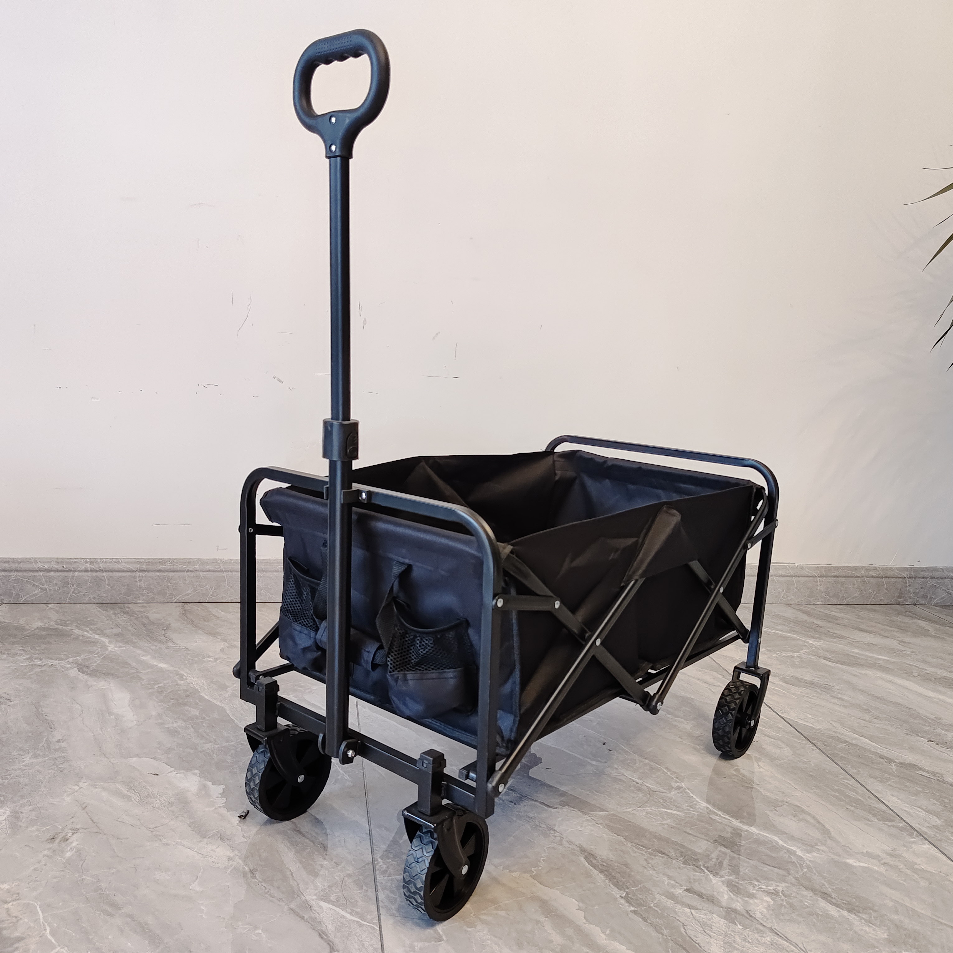 Customizable Mini Four-Wheel Off-Road Beach Wagon Roll Container Structure OEM Supported Camping Trolley Cart