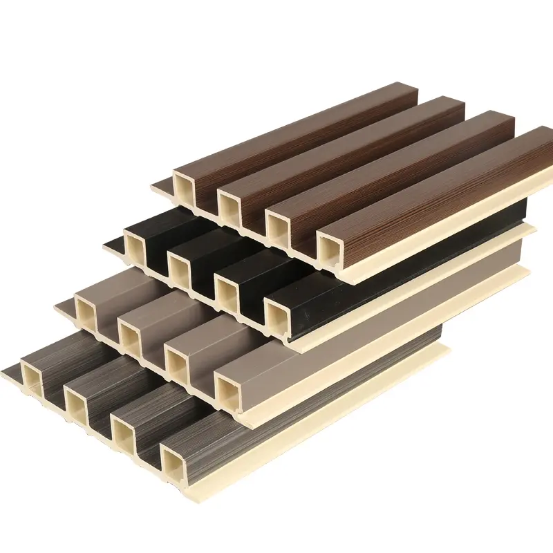 China Factory Suppliers Indoor WPC Coated Cladding Fluted Wall Panel for Elegant Interior Decor