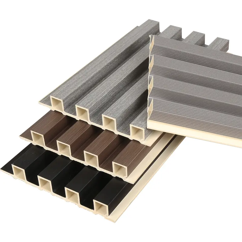 China Factory Suppliers Indoor WPC Coated Cladding Fluted Wall Panel for Elegant Interior Decor