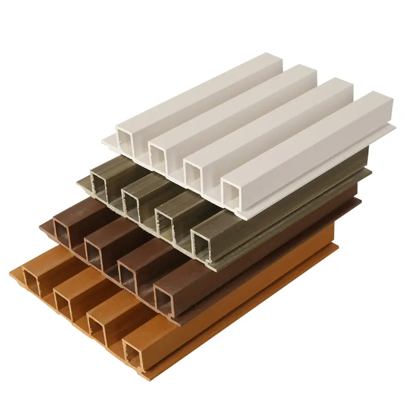 China Factory Suppliers Indoor WPC Coated Cladding Fluted Wall Panel for Elegant Interior Decor