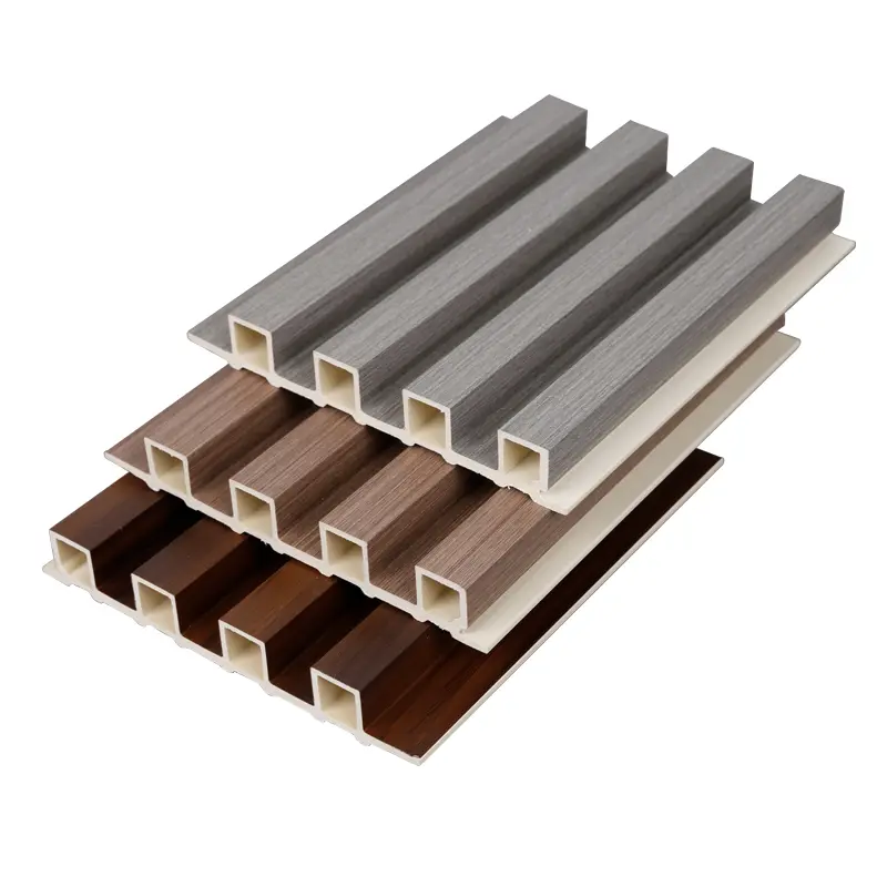 China Factory Suppliers Indoor WPC Coated Cladding Fluted Wall Panel for Elegant Interior Decor