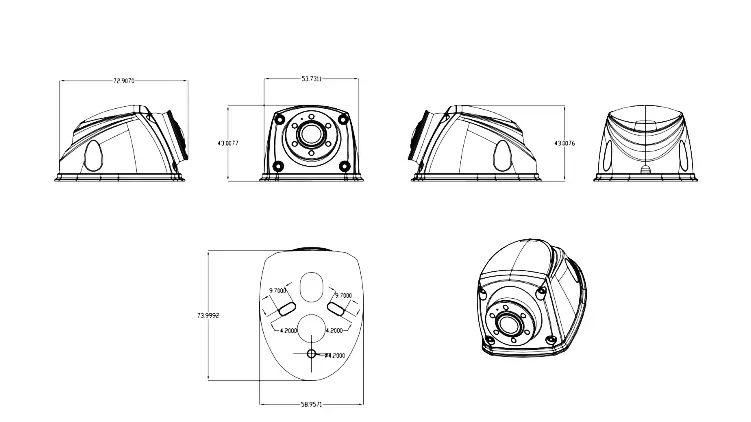 XY-FS710 Mini Waterproof Side View Vehicle Camera