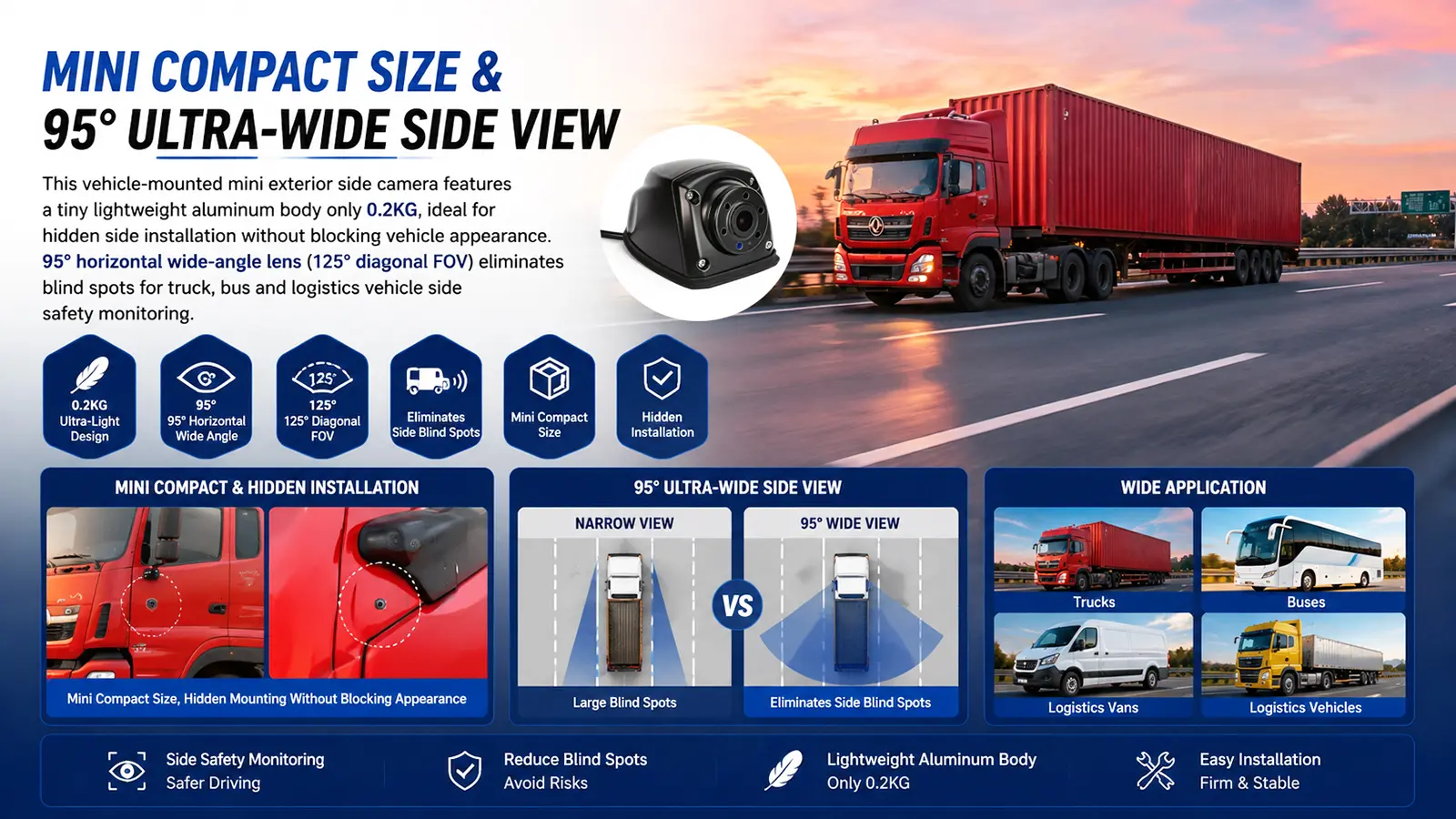 XY-FS710 Mini Waterproof Side View Vehicle Camera (7)