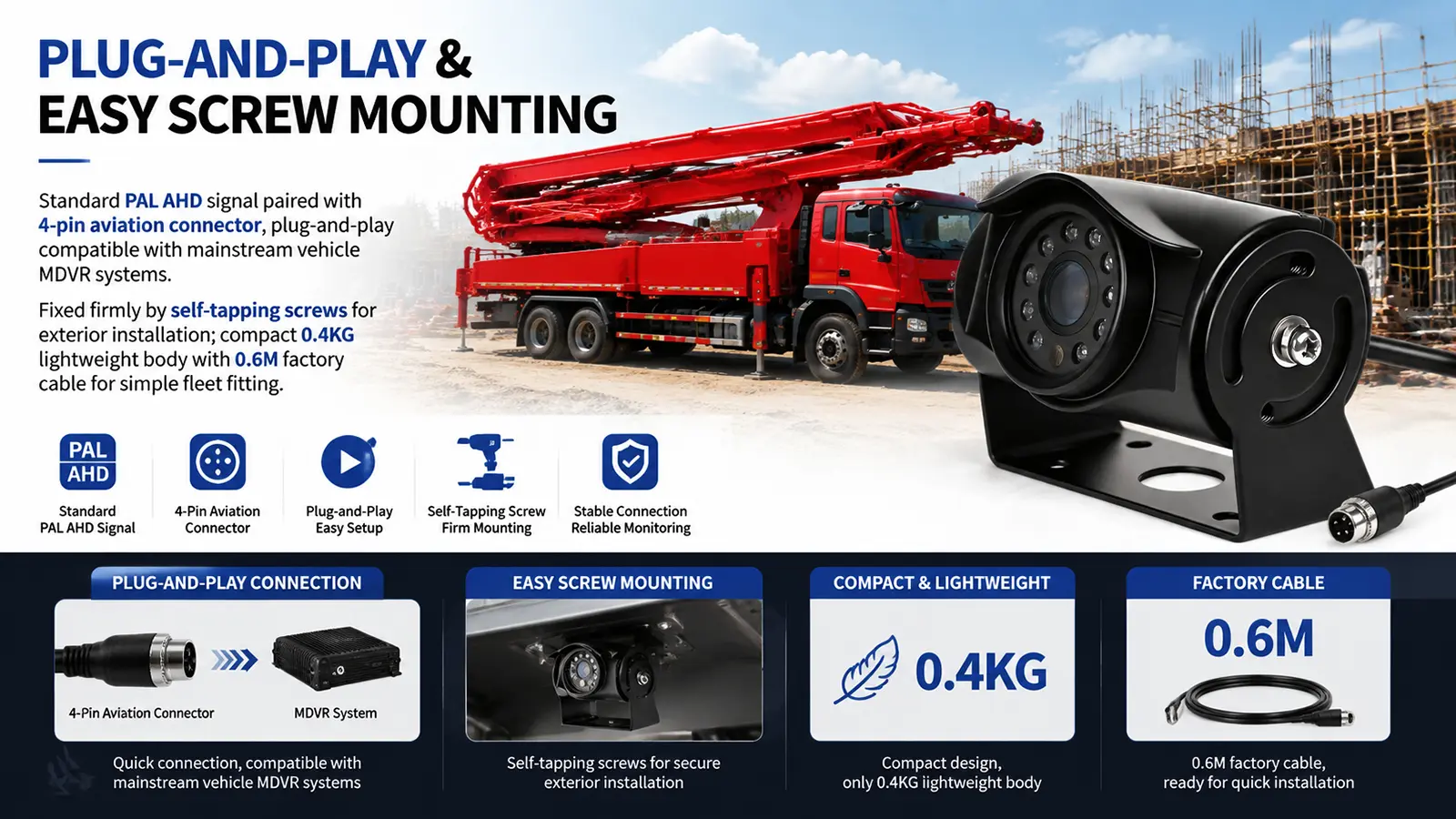 XY-FS780 Outdoor Waterproof Vehicle Camera (6)
