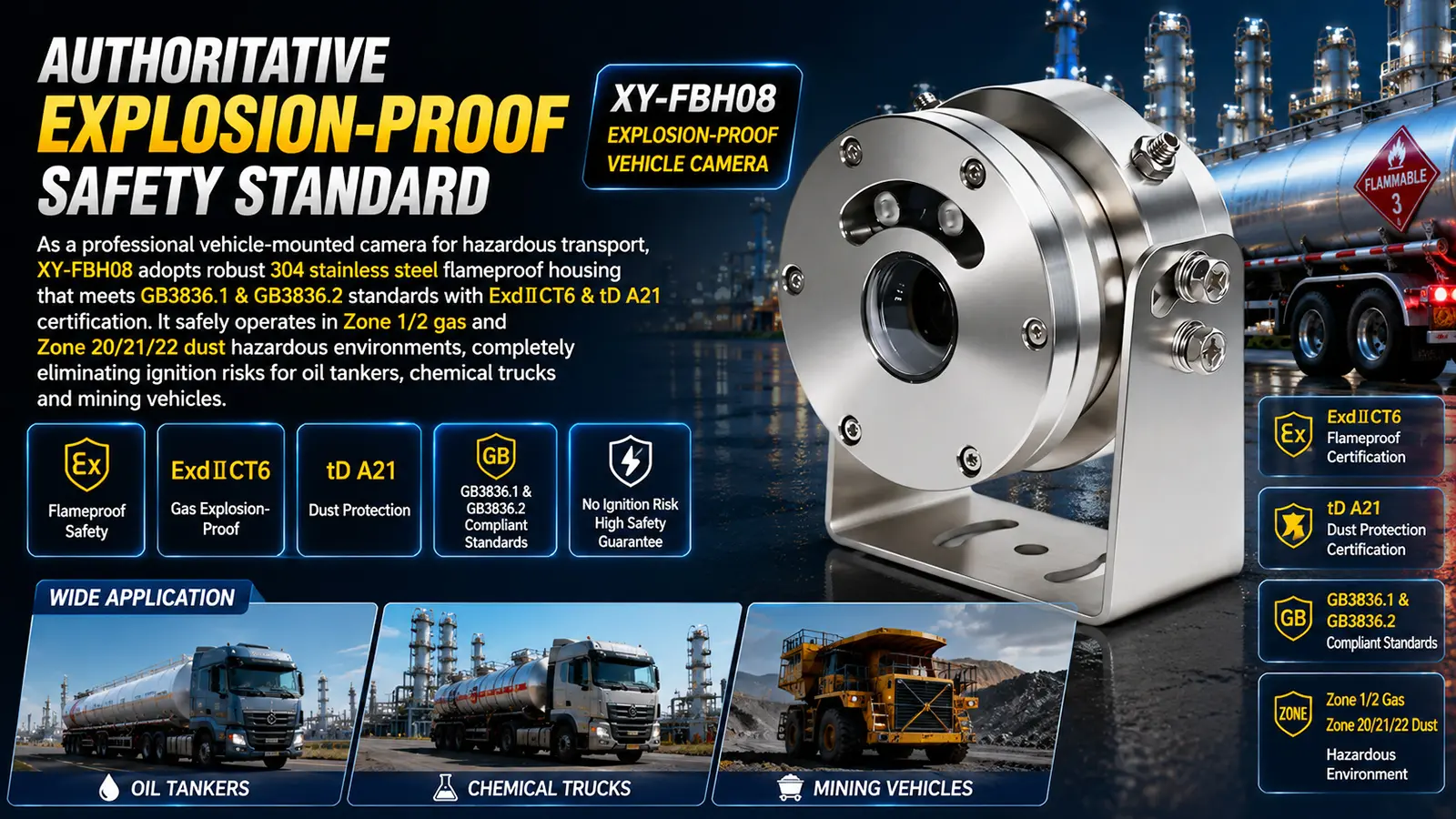 XY-FBH08 Vehicle-Mounted Explosion-Proof AHD Camera (7)