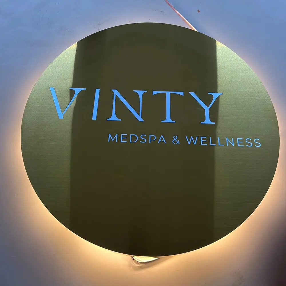 Custom Golden Stainless Steel Round Light Box Suppliers, Supplier