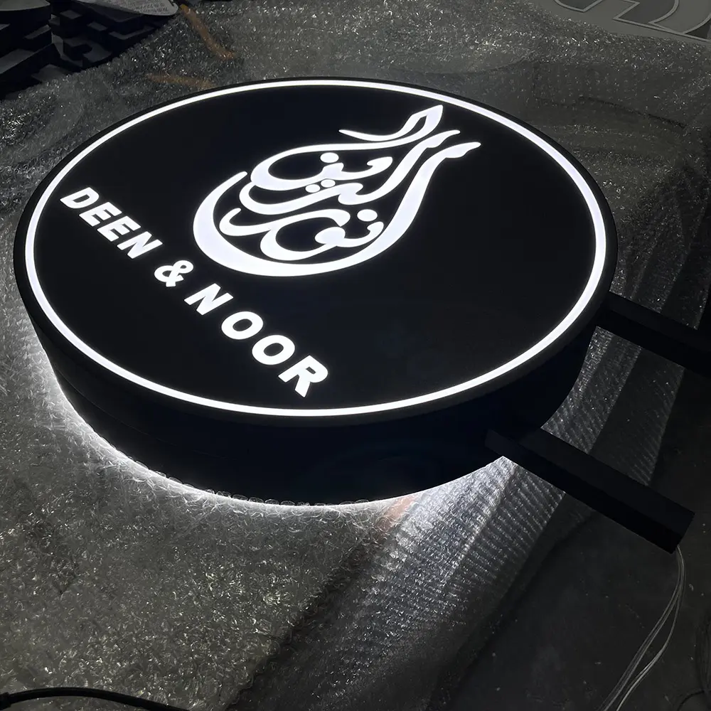 High-Quality Round double-sided advertising light box Manufacturers, Service