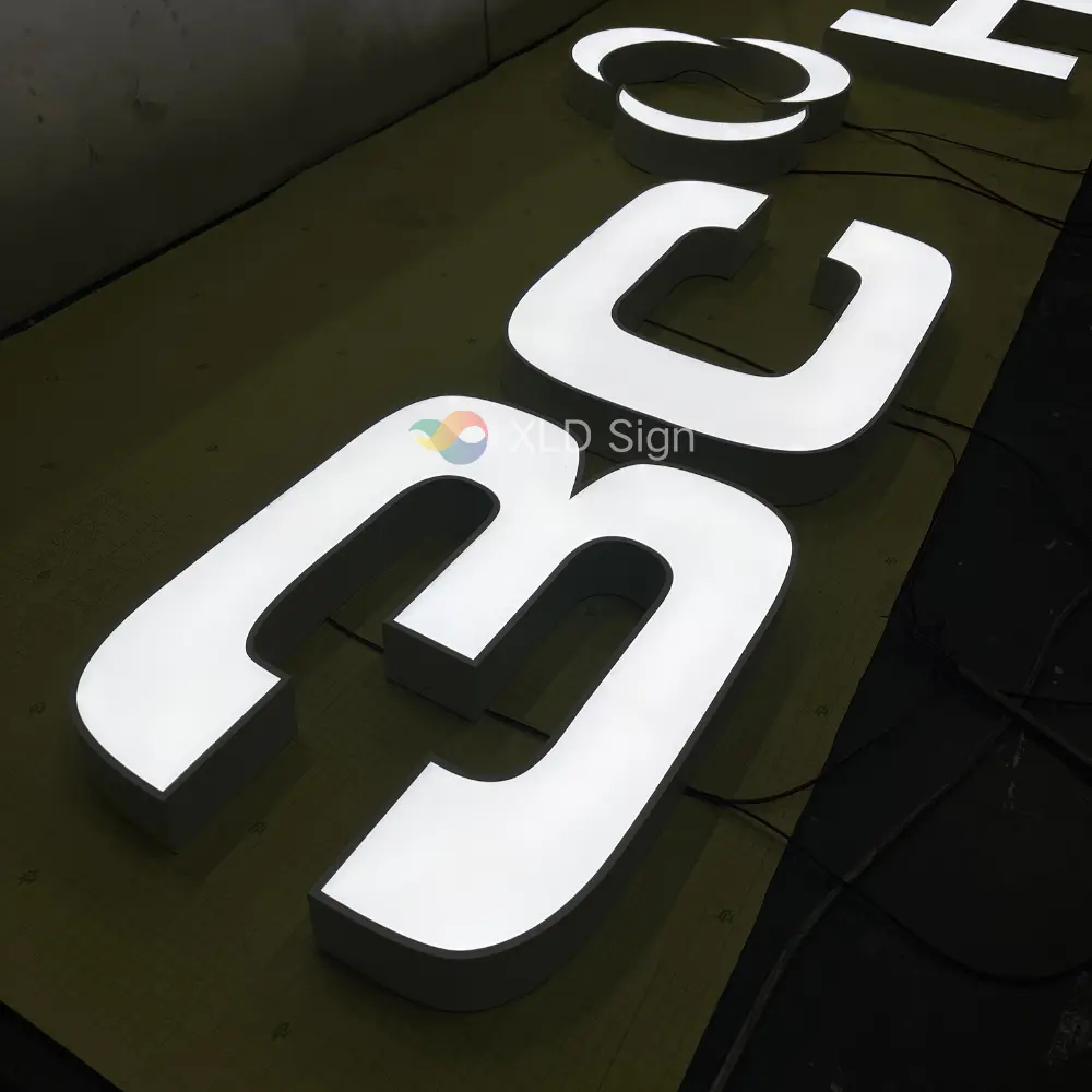 Custom Stainless Steel Illuminated Channel Letters Signage Suppliers, Manufacturers