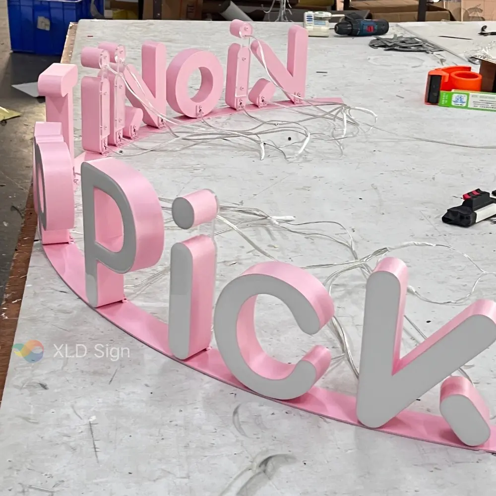 Custom front-lit business signage