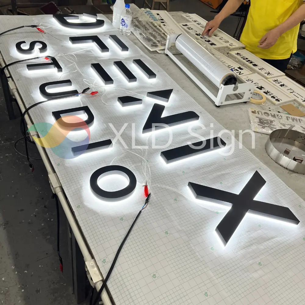 High-Quality Black Logo Backlit Storefront Sign Suppliers, Manufacturer