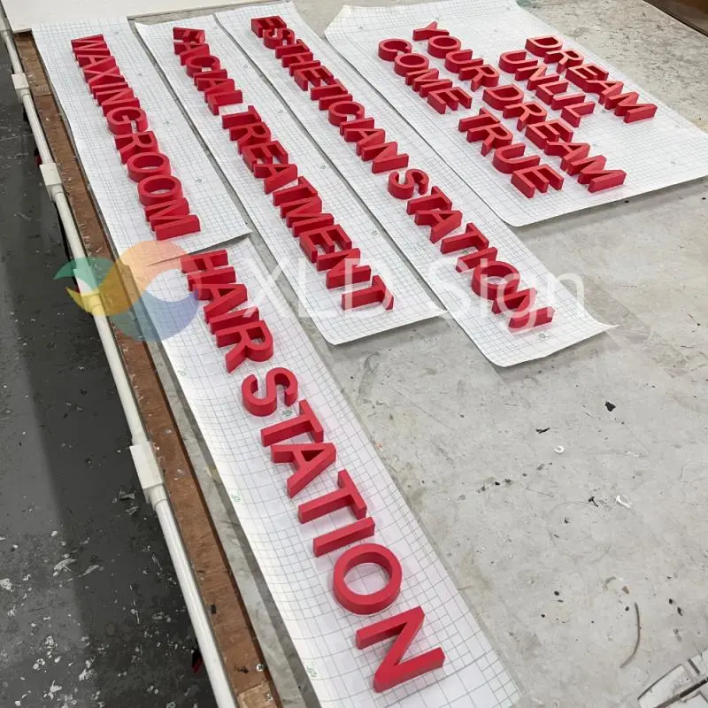 High-Quality Red spray-painted acrylic advertising Sign Suppliers, Supplier