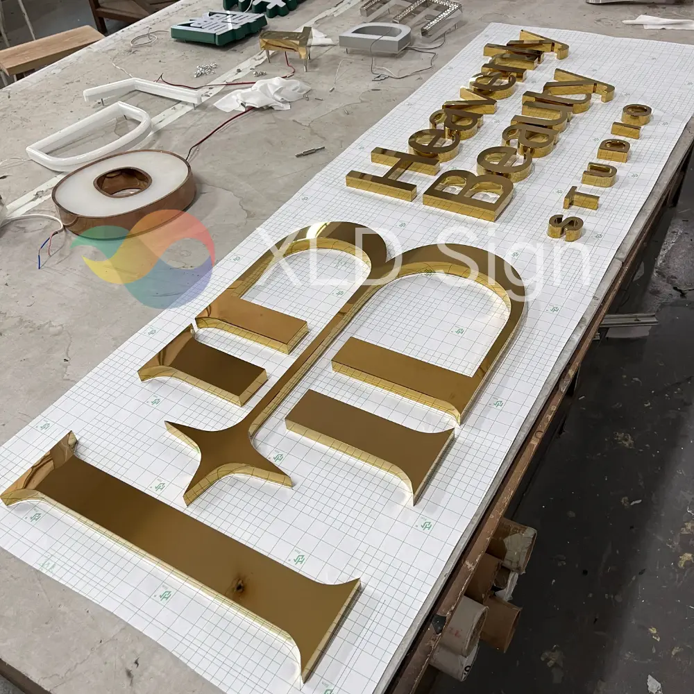 High-Quality Stainless Steel Polished Letters Advertising Sign Manufacturer, Service