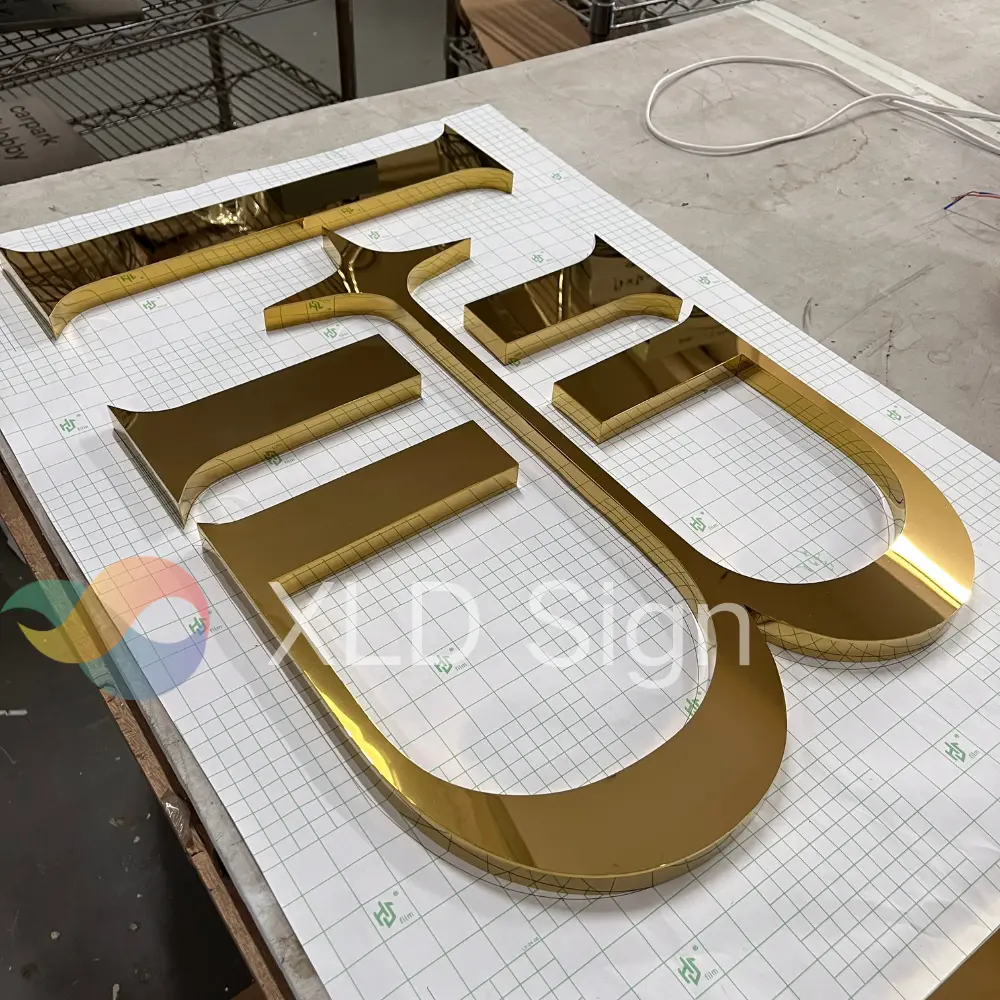 High-Quality Stainless Steel Polished Letters Advertising Sign Manufacturer, Service