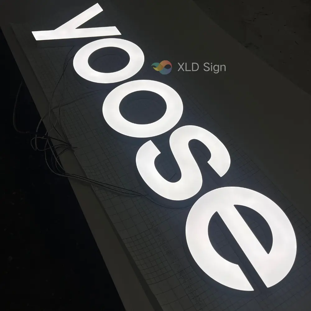 High-Quality Customizable Front Illuminated Letter Logo Supplier, Manufacturer