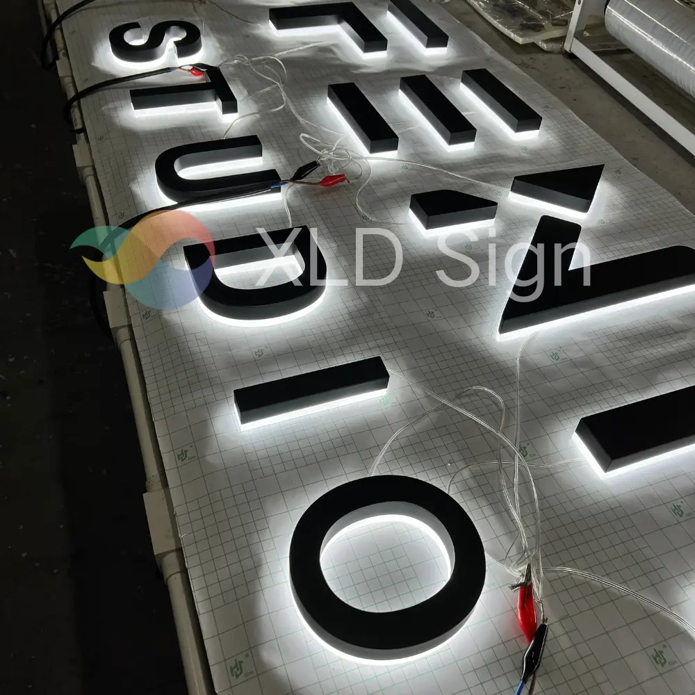 High-Quality Black Logo Backlit Storefront Sign Suppliers, Manufacturer