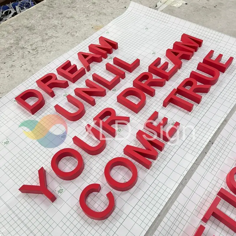 High-Quality Red spray-painted acrylic advertising Sign Suppliers, Supplier