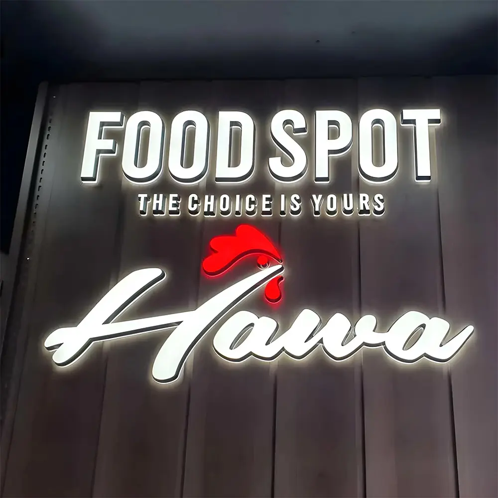 illuminated 360 visibility signboard